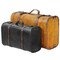 Vintage Style Luggage Suitcase Trunk Faux Leather Decorative Storage Large Medium Small